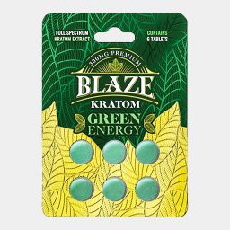 Blaze Kratom Green Energy Tablets