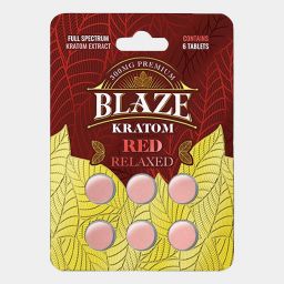 Blaze Kratom Red Relax Tablets