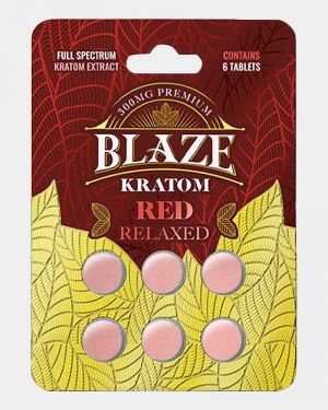 Blaze Kratom Red Relax Tablets